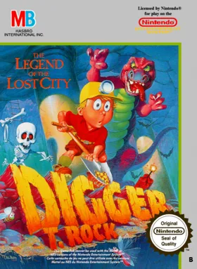 Digger T. Rock - The Legend of the Lost City (USA) box cover front